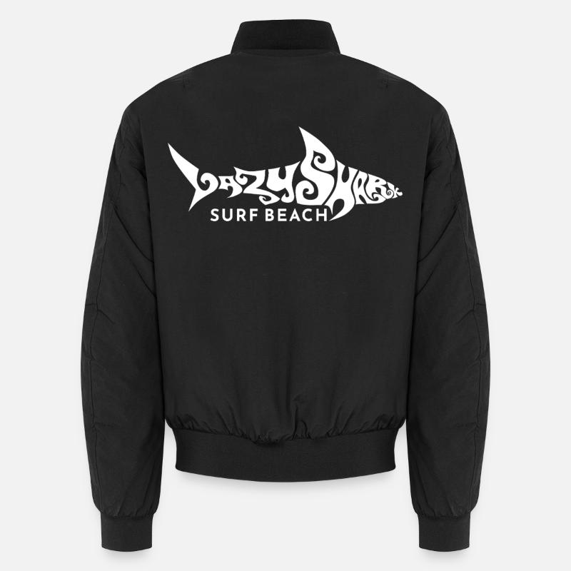 Hai Lazy Shark surf beach sixties beach maritime Unisex Bomber Jacket