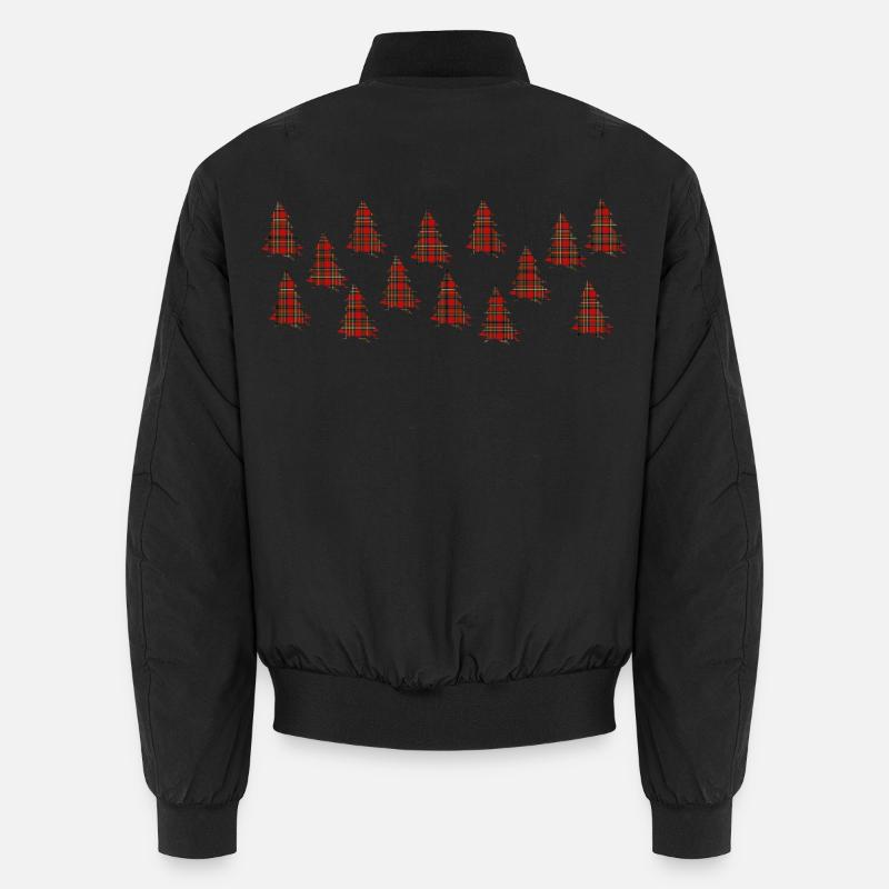 Tartan trees Unisex Bomber Jacket