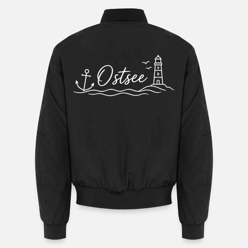 Ostsee - Unisex Bomberjacke - Schwarz