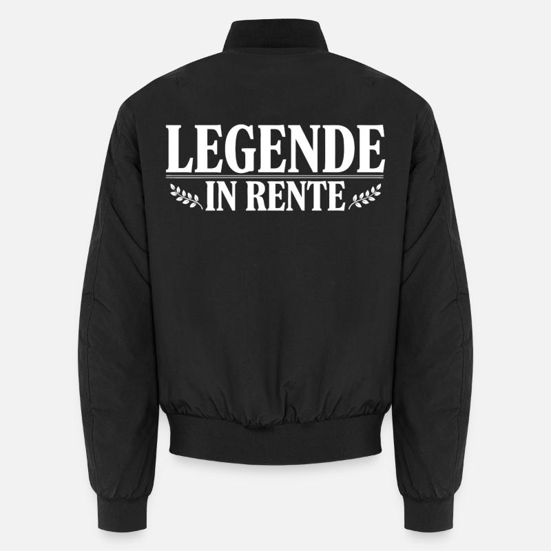 Legend retired - Unisex Bomber Jacket - black