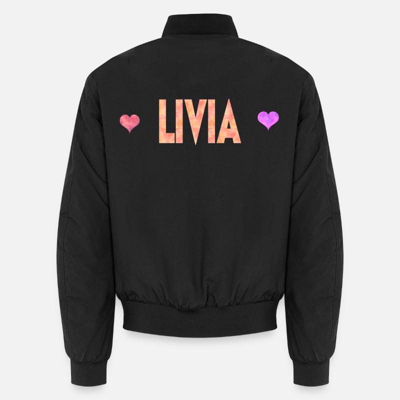 Livia - Unisex Bomber Jacket - black