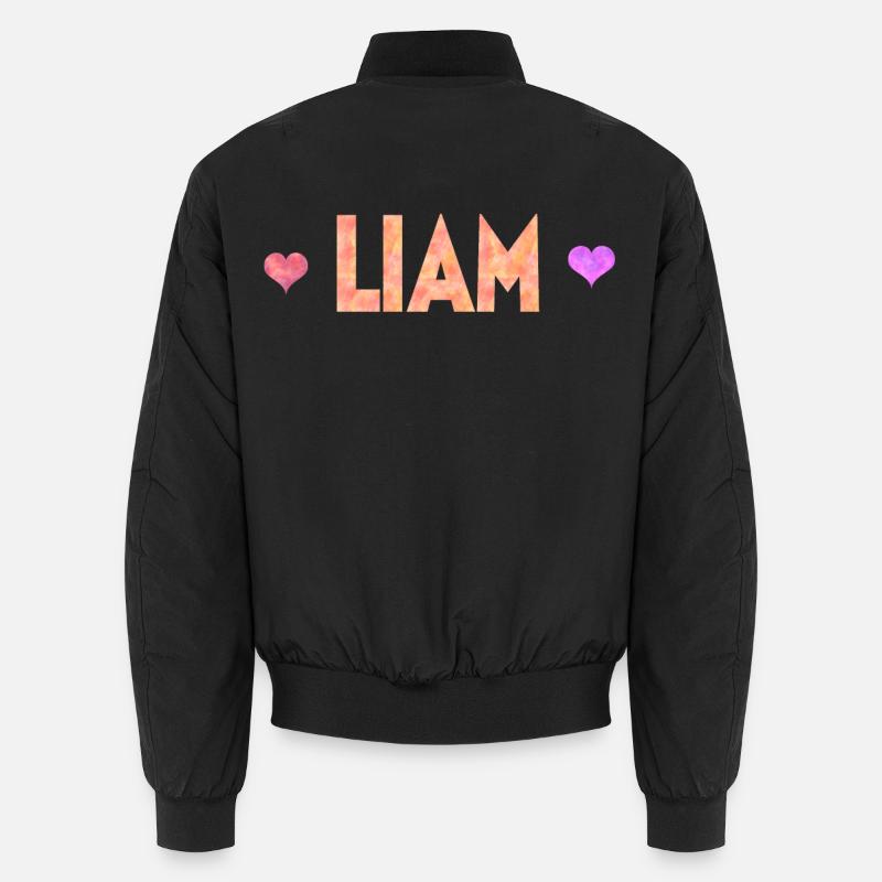 Liam - Unisex Bomberjacke - Schwarz
