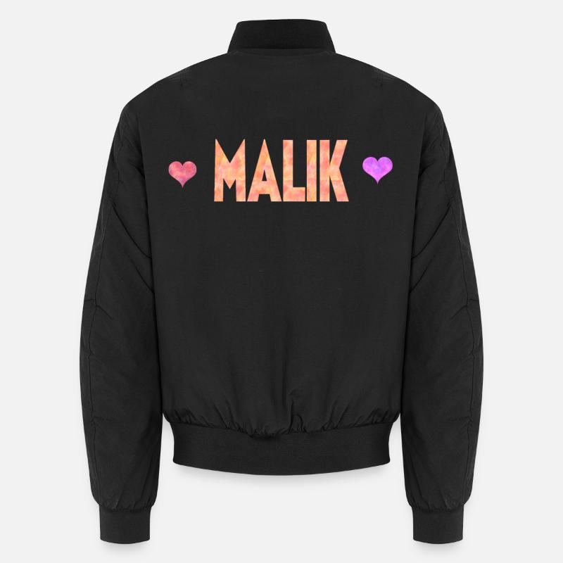 Malik - Unisex Bomberjacke - Schwarz