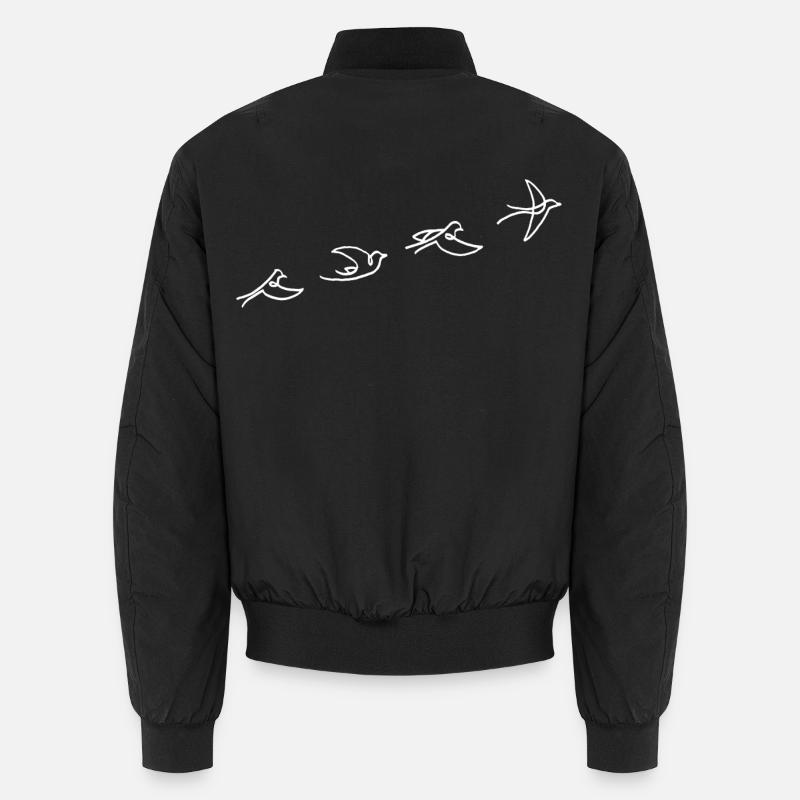 Le vol de l'oiseau blanc Bomber unisexe