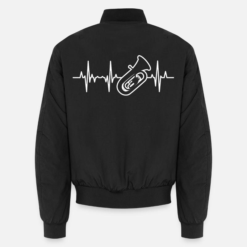 Tuba Herzschlag - Unisex Bomberjacke - Schwarz