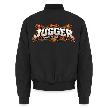 Jugger Cardio Kampf - Unisex Bomberjacke - Schwarz - Hinten - AI Model Male 185 light (185cm)