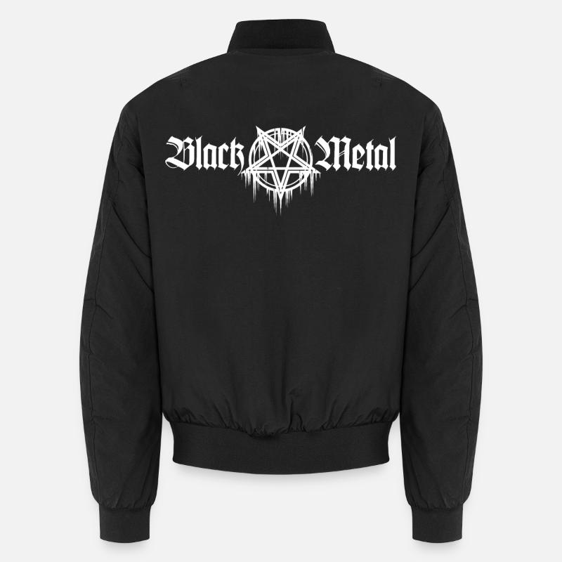 Black Metal | With pentagram Unisex Bomber Jacket