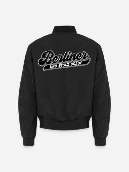 Berliner und Stolz drauf | Farben änderbar - Unisex Bomberjacke - Schwarz