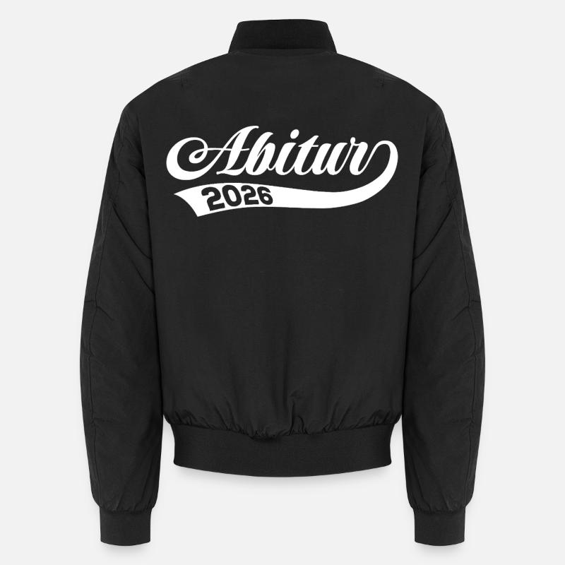 Abi 2026 - Abitur - Retro Gift - Unisex Bomber Jacket - black