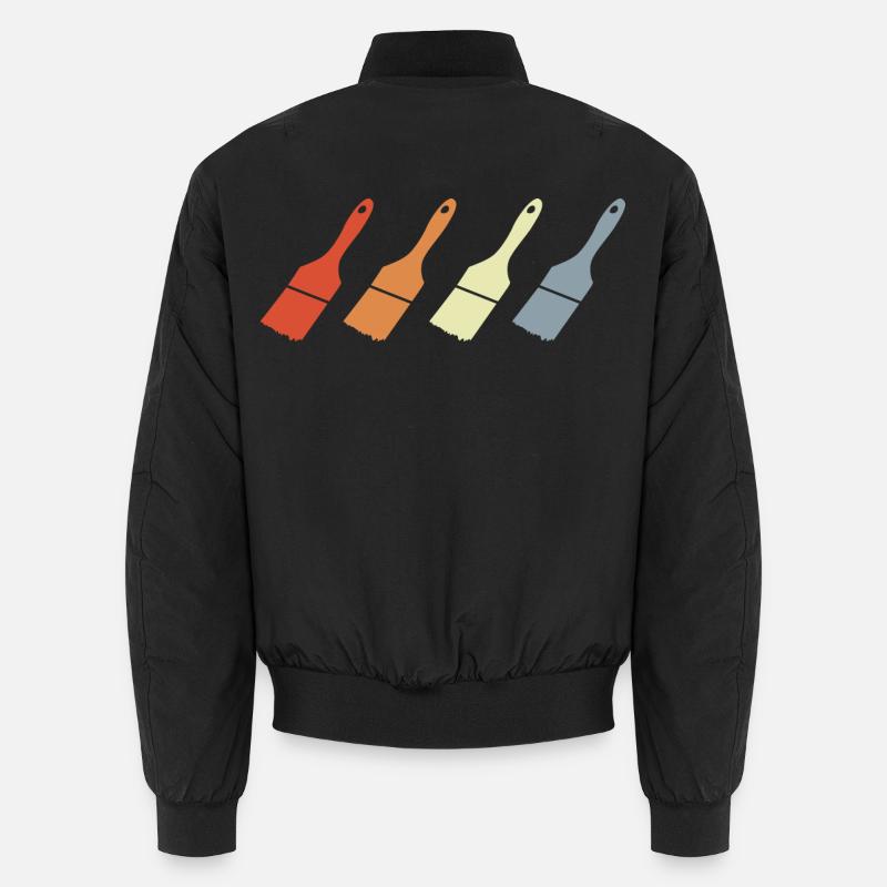 Lackierpinsel - Unisex Bomberjacke - Schwarz