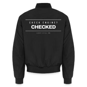Mechaniker Meister KFZ-Mechaniker Schrauber Werkst - Unisex Bomberjacke - Schwarz - Hinten - AI Model Male 185 light (185cm)
