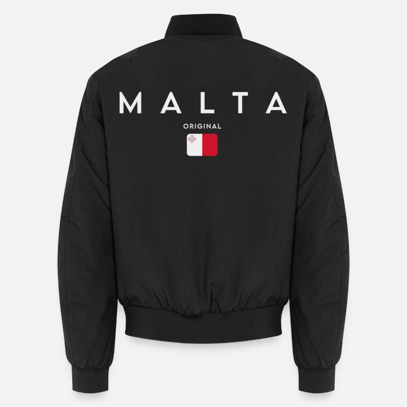 Flagge von Malta, maltesischer Stolz Unisex Bomberjacke