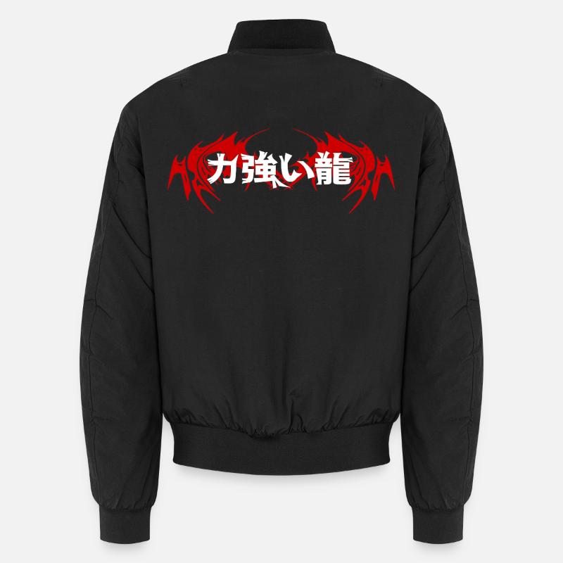 Drachen-Emblem Japanisch Unisex Bomberjacke