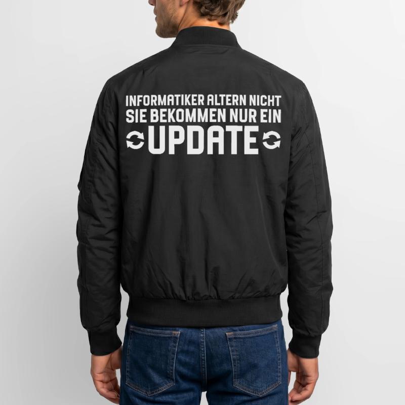 Computer scientists age, not programmers Unisex Bomber Jacket