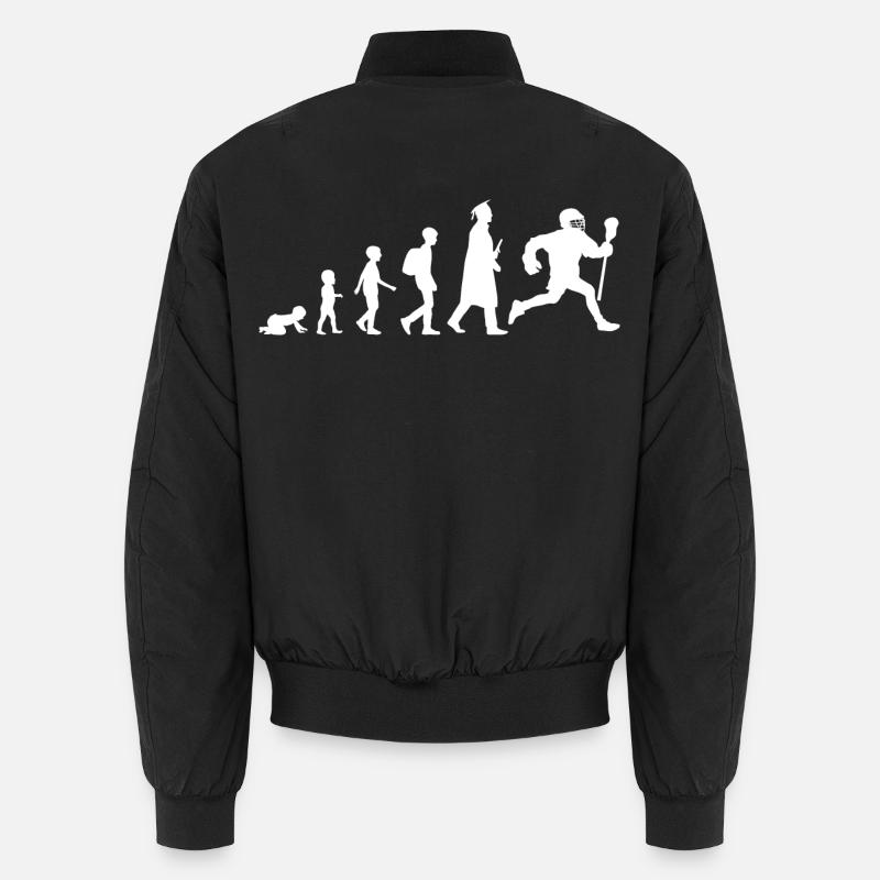 Lacrosse Evolution - Unisex Bomberjacke - Schwarz