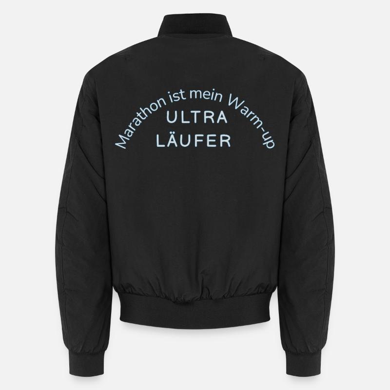 Ultramarathon Motiv Statement witzig Utlraläufer Unisex Bomberjacke