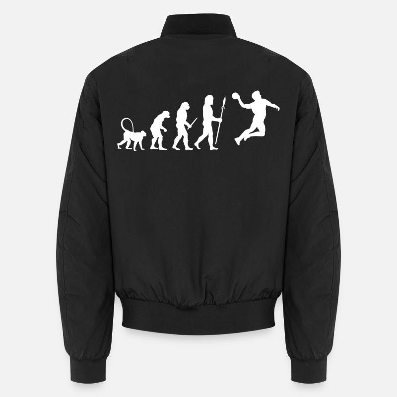 Development of the handball player - Unisex Bomber Jacket - black