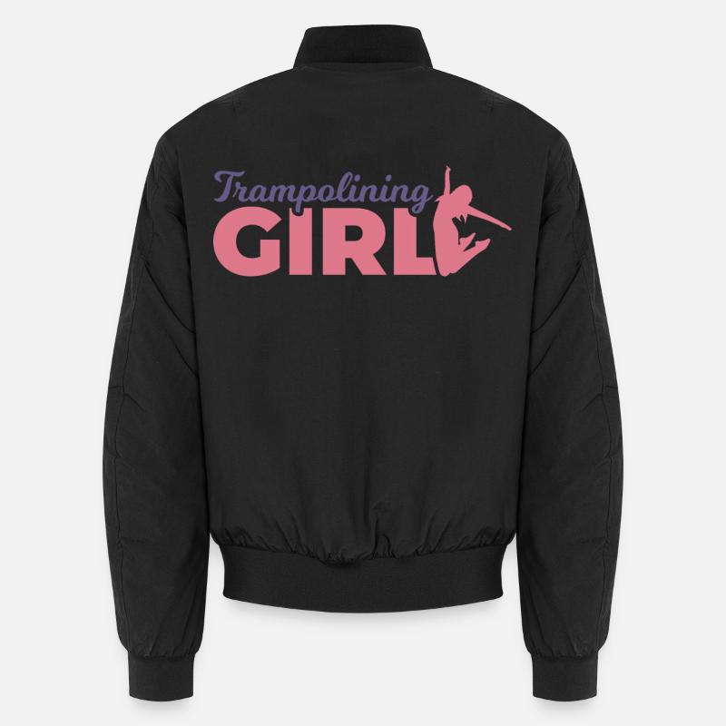 Trampolinspringer Mädchen - Unisex Bomberjacke - Schwarz
