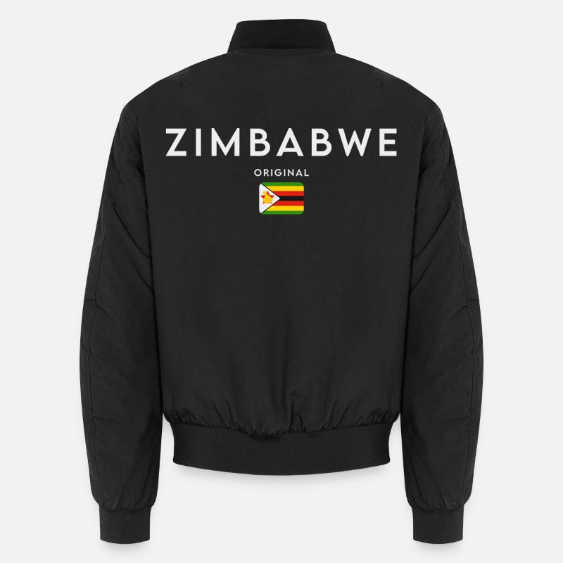 Simbabwe-Flagge, Simbabwe-Stolz Unisex Bomberjacke