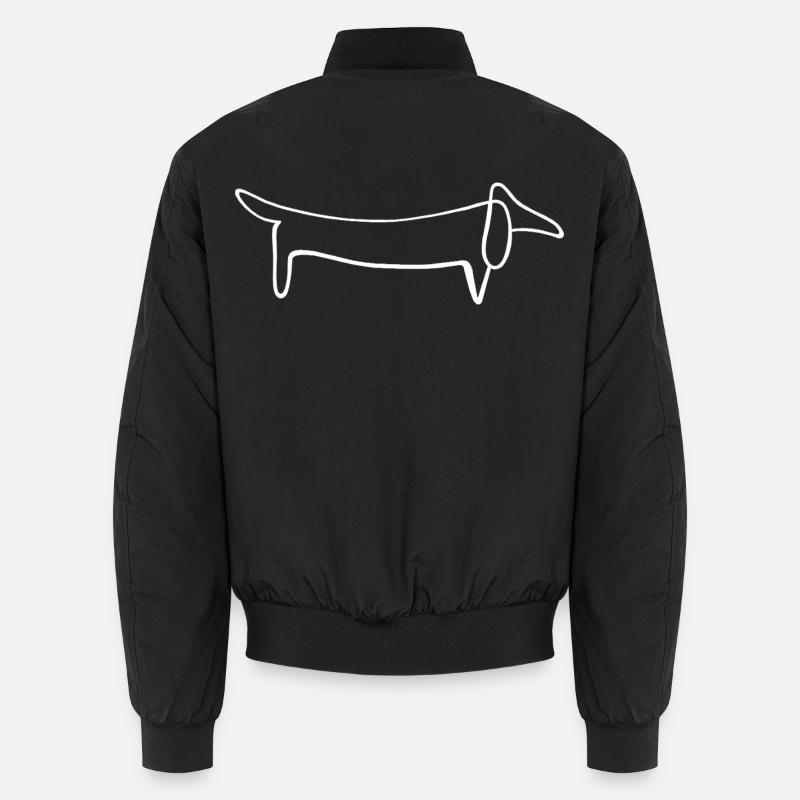 dog - Unisex Bomber Jacket - black