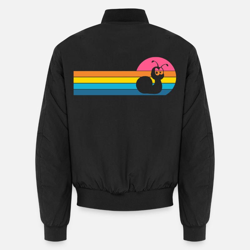 snail - Unisex Bomber Jacket - black
