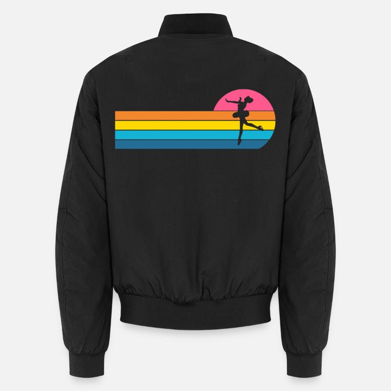 Figure skater - Unisex Bomber Jacket - black