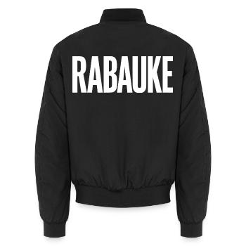 Yob - Unisex Bomber Jacket - black - Back - AI Model Male 185 light (185cm)