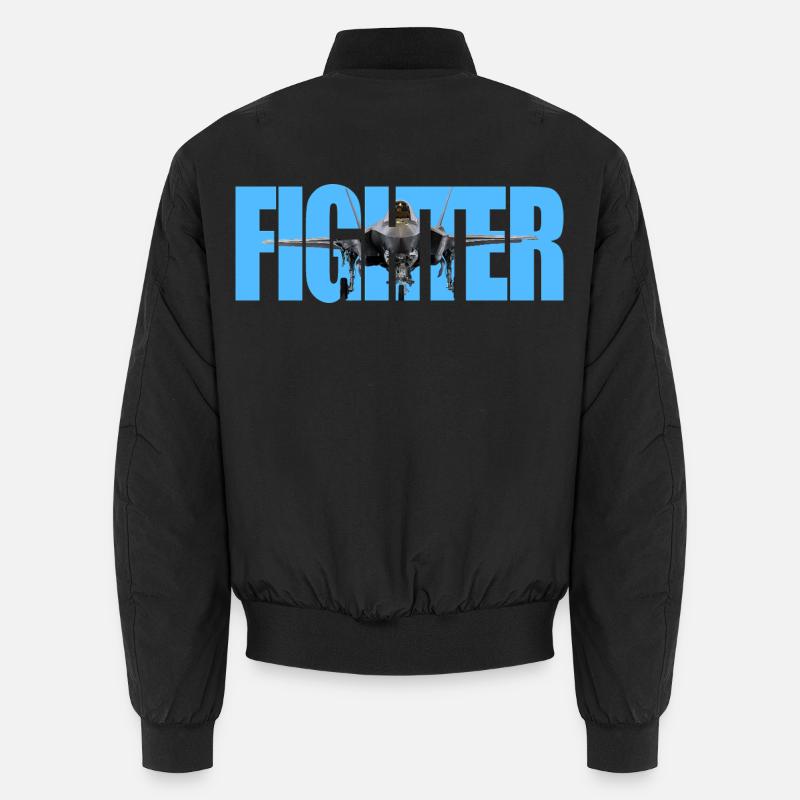 Fighter F-35 Lightning II - Unisex Bomber Jacket - black