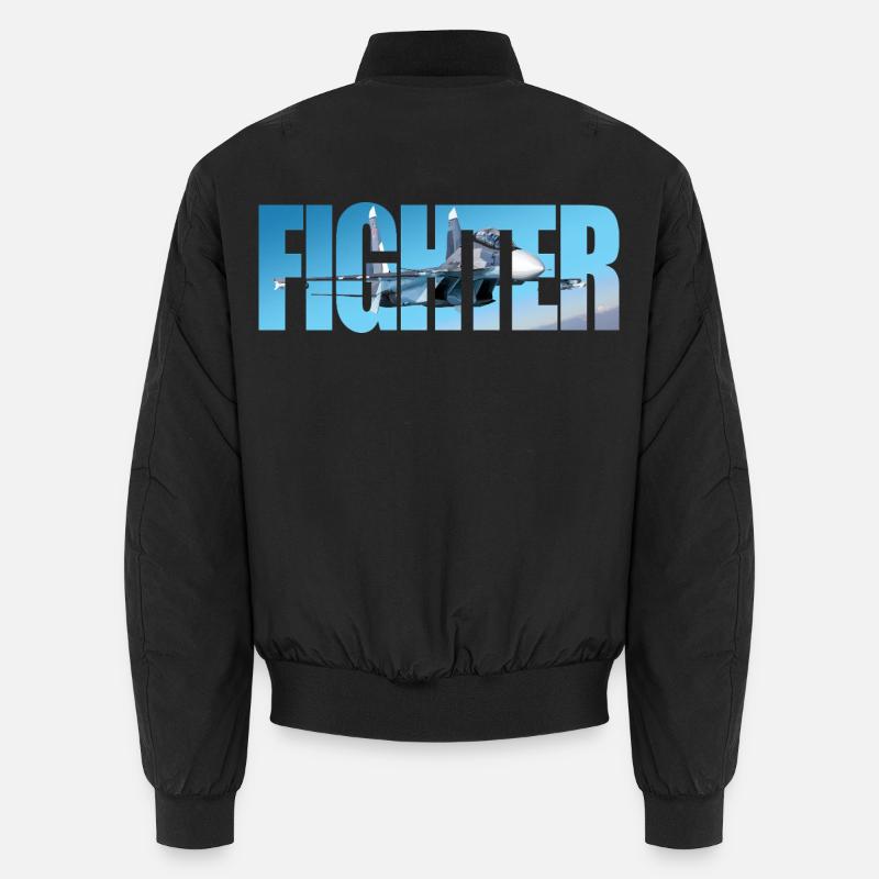 Fighter Su-30 SM - Unisex Bomber Jacket - black