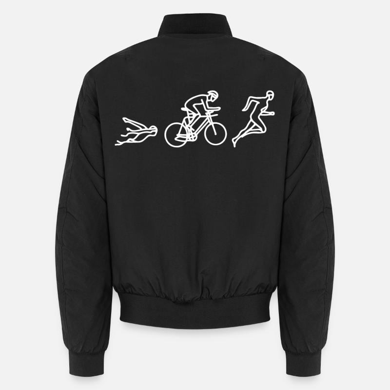 Triathlon Sketch Unisex Bomber Jacket