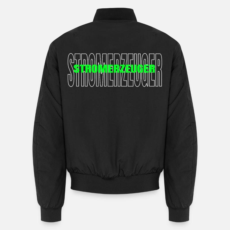 Production d’énergie durable - Bomber unisexe - noir