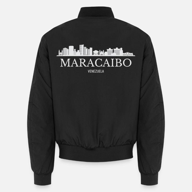 Maracaibo Skyline, Maracaibo Venezuela - Bomber unisexe - noir