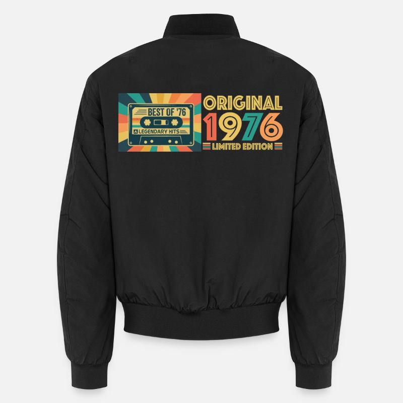Retro Kassette 1976 Limitierte Edition Unisex Bomberjacke