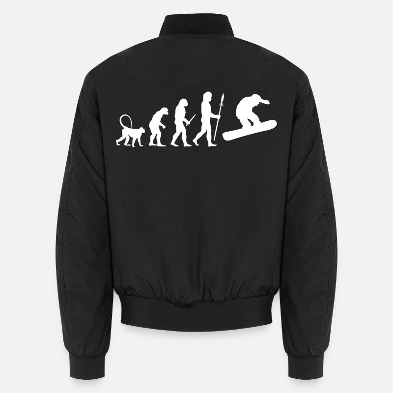 Entwicklung Snowboarding - Unisex Bomberjacke - Schwarz