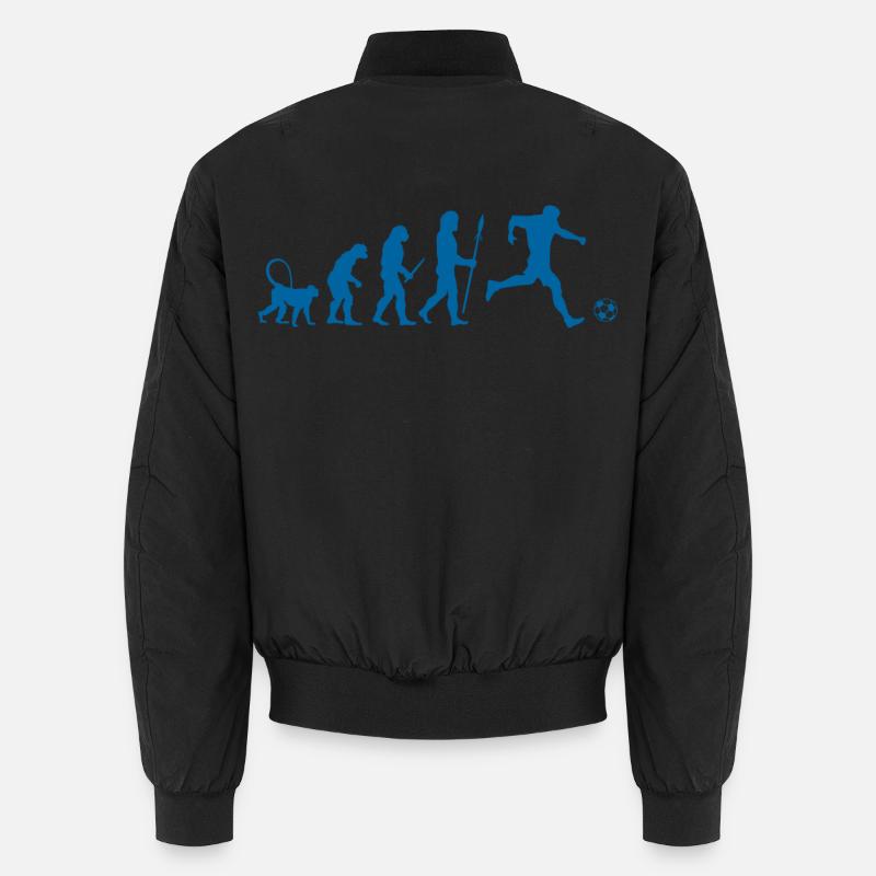 Evolution of a Soccer Player Unisex Bomberjacke