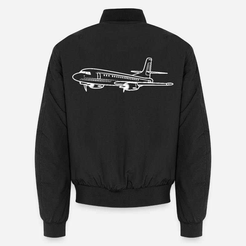 Dessin au trait d’avion Bomber unisexe