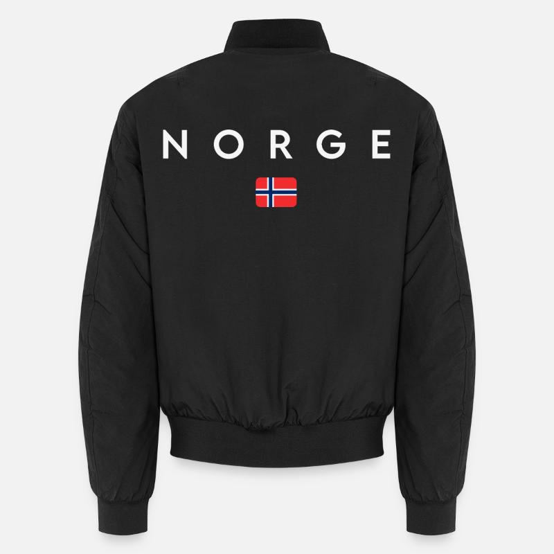Norwegian flag, Norwegian pride Unisex Bomber Jacket