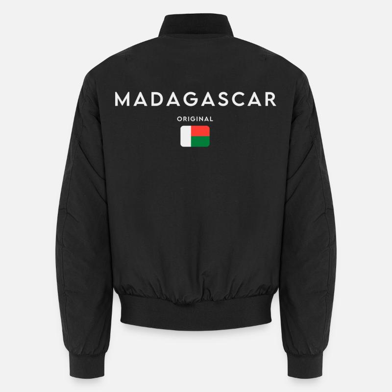 Madagascar flag, Malagasy pride - Unisex Bomber Jacket - black