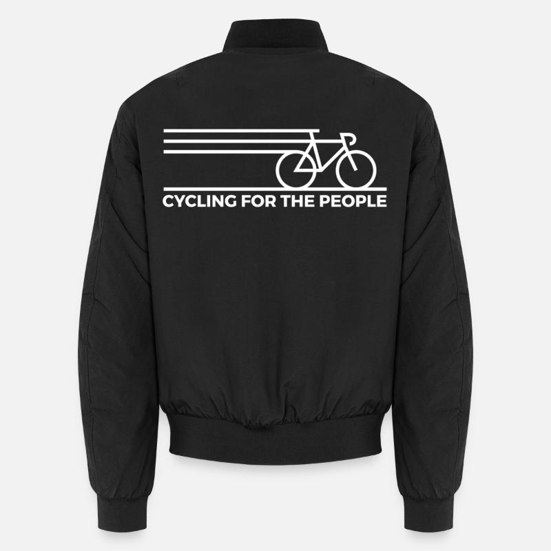 Conception artistique dynamique de ligne de vélo Bomber unisexe