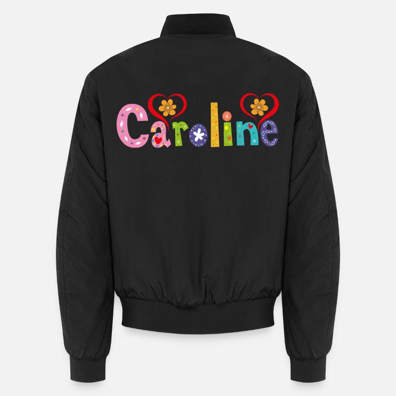 Personalisierter Caroline-Name Unisex Bomberjacke