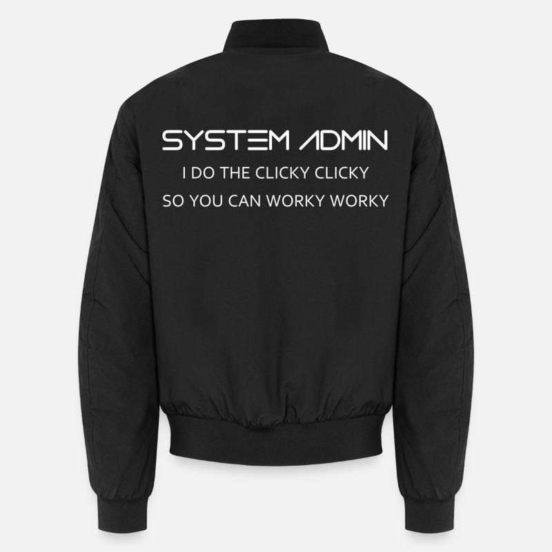 System Admin do clicky clicky en blanc Bomber unisexe