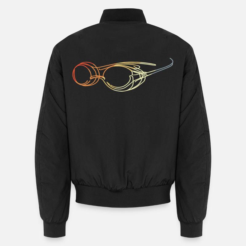 Swimming Goggles Drawing Unisex Bomber Jacket
