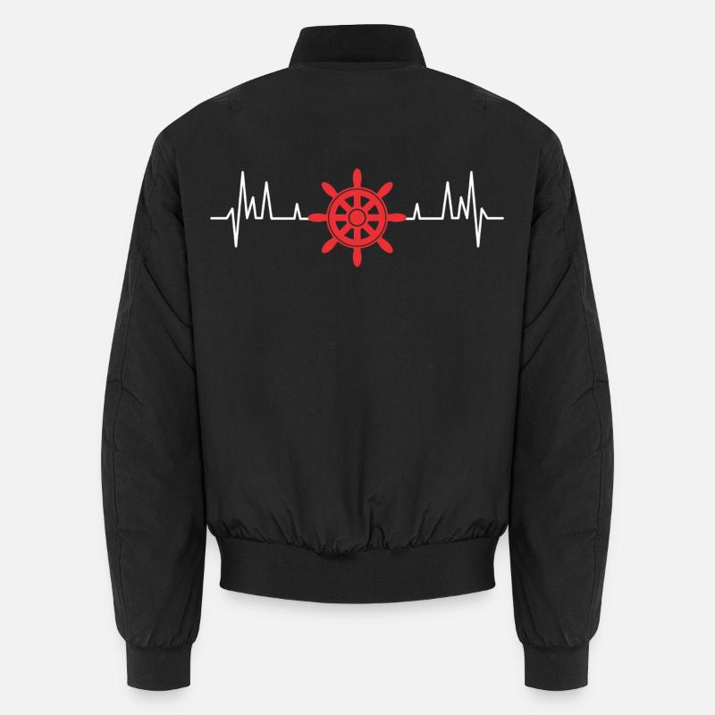 Segelboot Segelboot Skipper Boot Unisex Bomberjacke