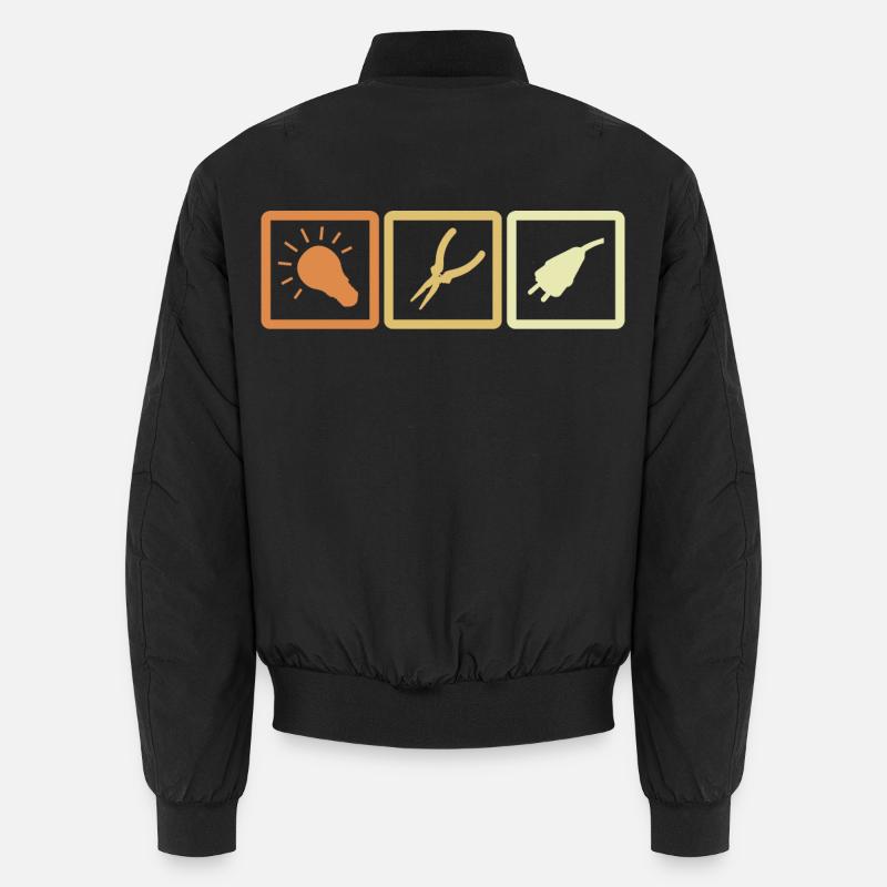 Electrician Tools - Unisex Bomber Jacket - black