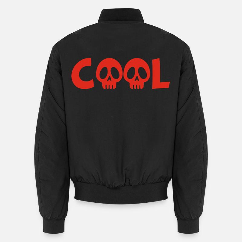 Crâne et cool (rouge) Bomber unisexe