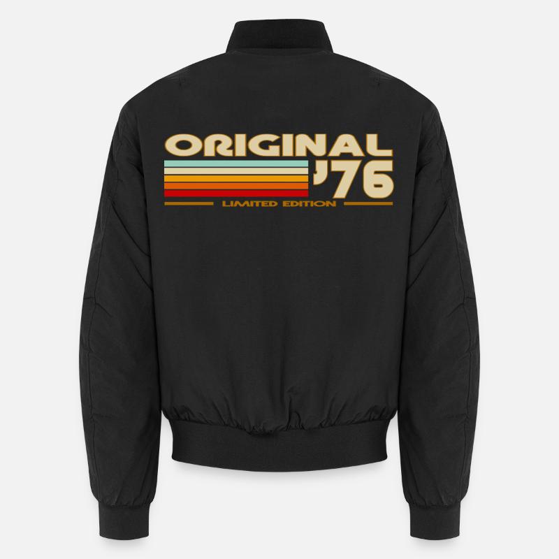 1976 - Unisex Bomber Jacket - black