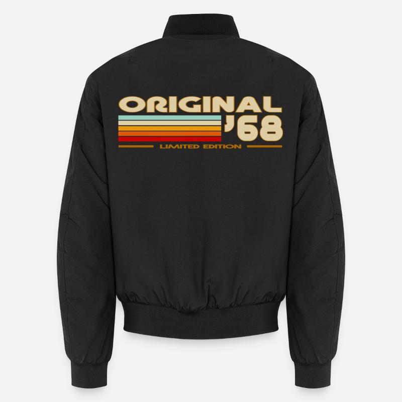 1968 - Bomber unisexe - noir