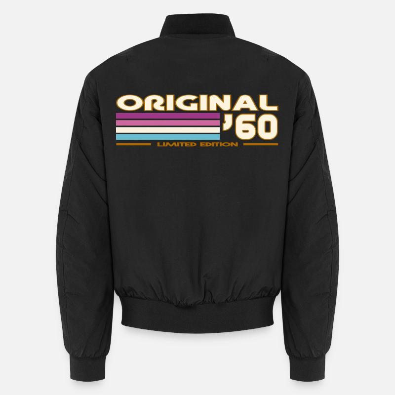 1960 - Unisex Bomber Jacket - black