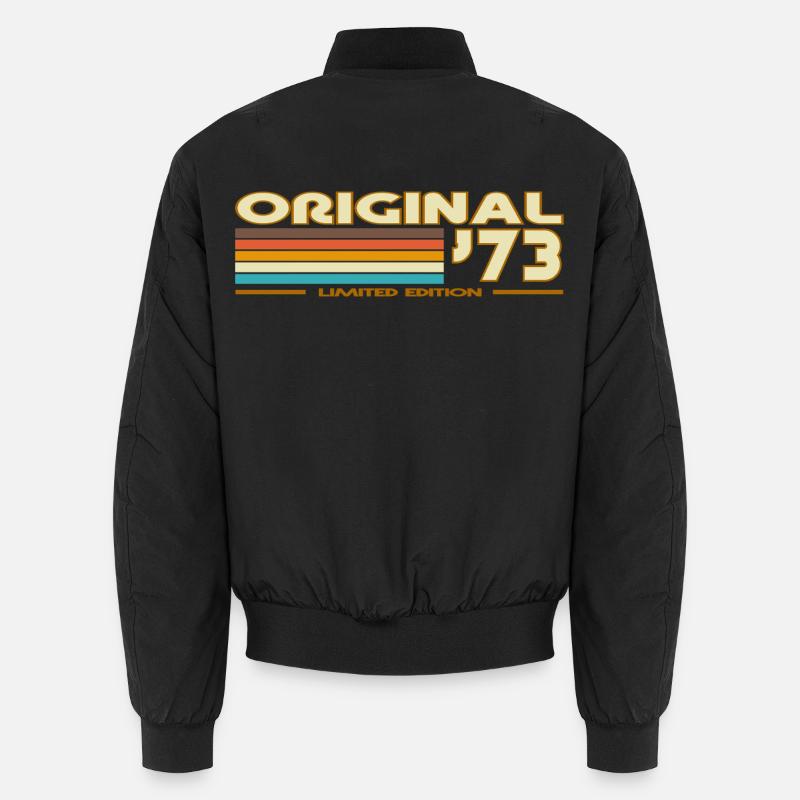 Retro 70s Arcenciel 73 - Unisex Bomber Jacket - black
