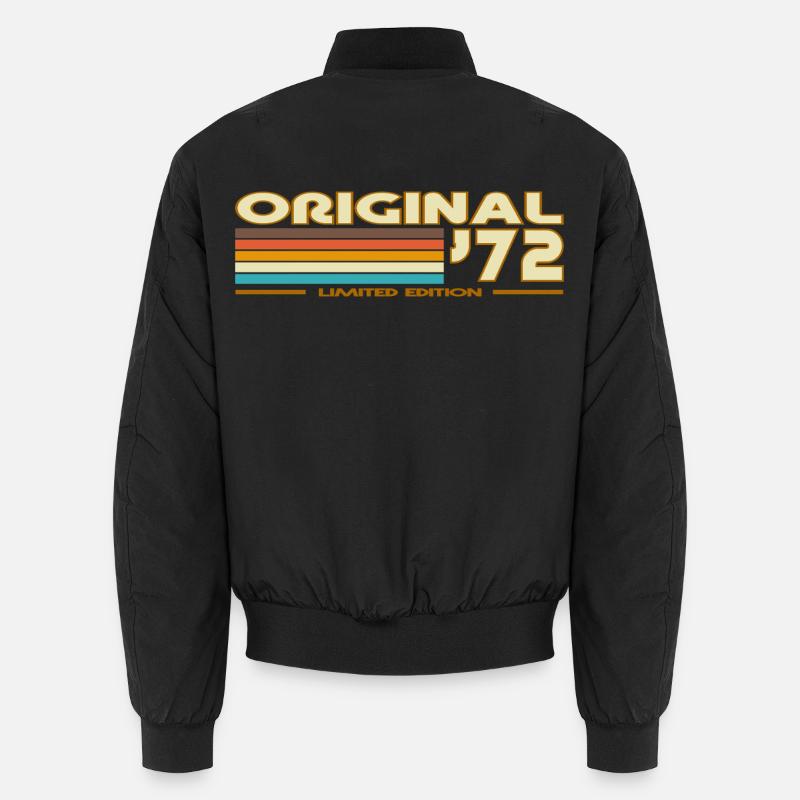 Original 72 Retro Rainbow - Bomber unisexe - noir